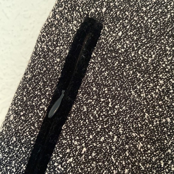 TRIBAL High Waisted Black and White Tweed Business Skirt with Pockets - 6 - Picture 6 of 9